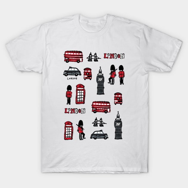London icons T-Shirt by nokhookdesign